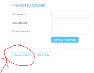 5. Add banking details 